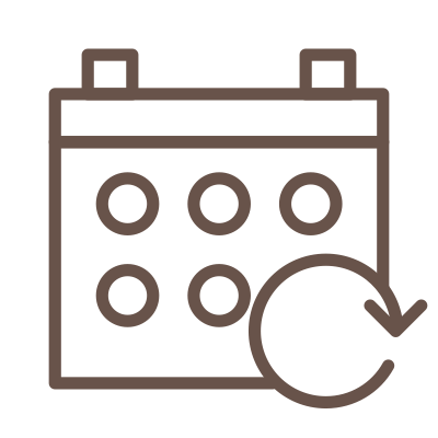 Calendar icon representing personalized XERF treatment plans